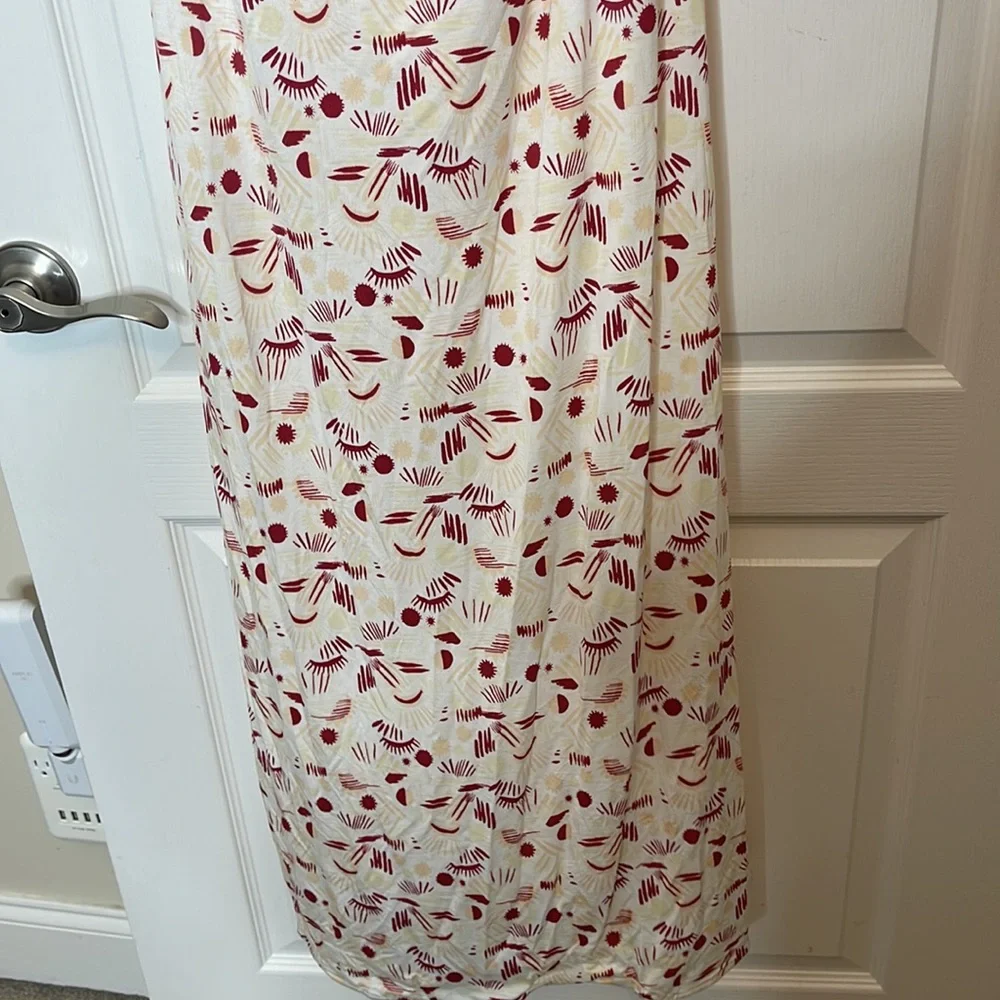 Free People Daria Maxi Dress Ivory Combo Large - Picture 11 of 15